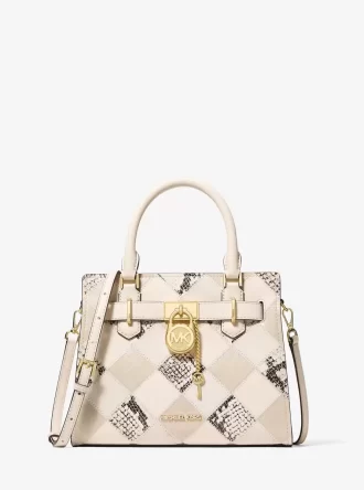 Hamilton kleine Patchwork- und Schlangenprägung-Tasche