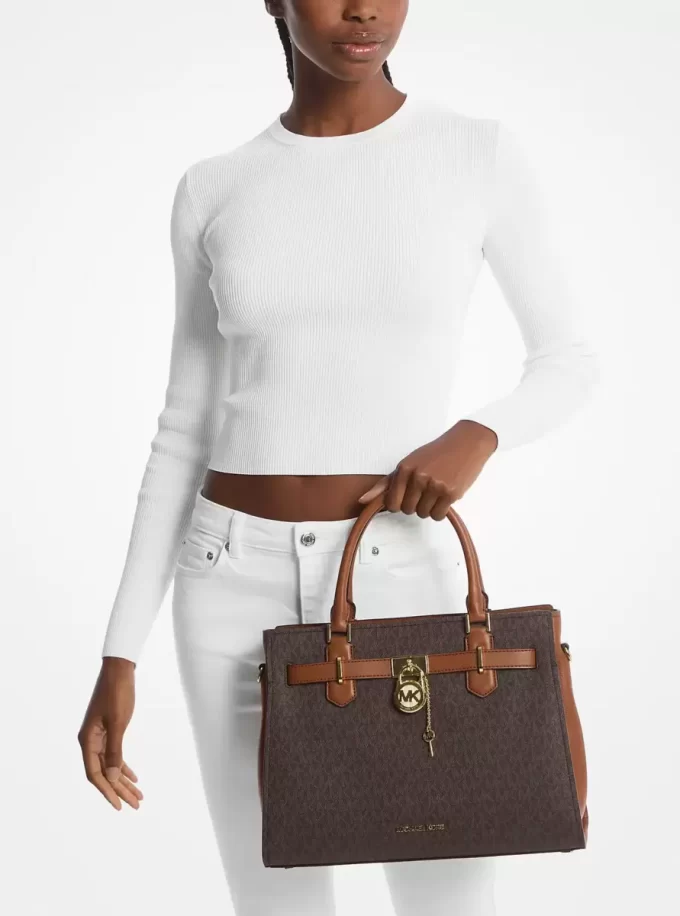 Hamilton Medium Logo Satchel Hamilton Medium Logo Satchel