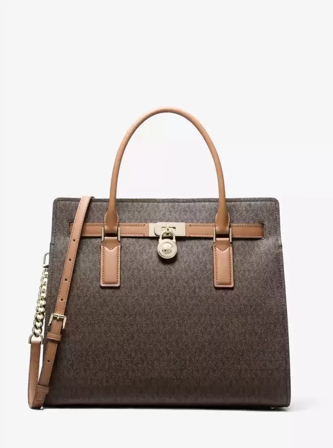 Hamilton Moderne Große Handtasche mit charakteristischem Logo Hamilton Moderne Große Handtasche mit charakteristischem Logo