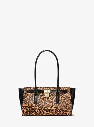 Hamilton Moderne kleine Handtasche aus Kalbsfell mit Leopardenmuster