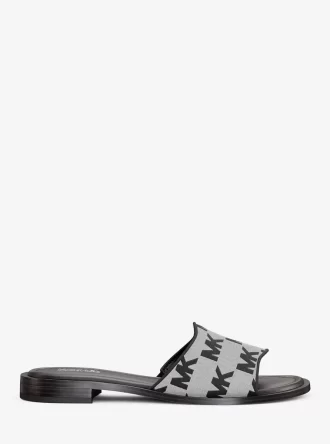 Hannah Logo Jacquard Slide Sandale