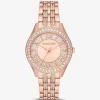 Harlowe Pavé Roségoldfarbene Uhr