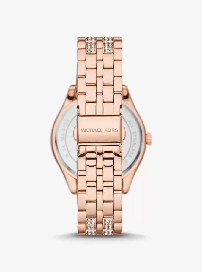 Harlowe Pavé Roségoldfarbene Uhr