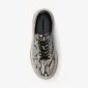 Hayes Plateau-Sneaker aus Leder mit Schlangenprägung