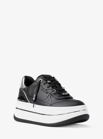 Hayes Plateau-Sneaker aus verziertem Leder