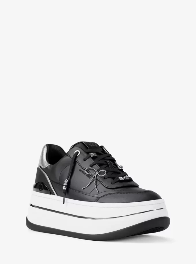 Hayes Plateau-Sneaker aus verziertem Leder Hayes Plateau-Sneaker aus verziertem Leder