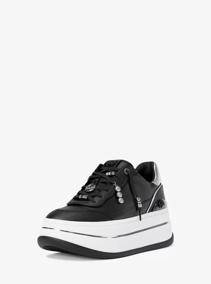 Hayes Plateau-Sneaker aus verziertem Leder Hayes Plateau-Sneaker aus verziertem Leder