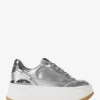 Hayes Plateau-Sneaker aus verziertem Metallic-Leder