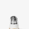 Hayes Plateau-Sneaker aus verziertem Metallic-Leder