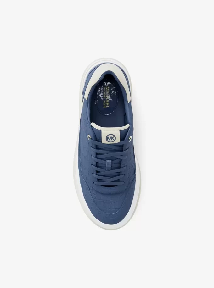 Hayes Plateau-Sneaker aus Wildleder mit Krokodilprägung
