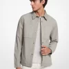 Hemdjacke aus stückgefärbtem Stretch-Baumwollpopeline