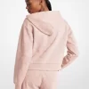 Hoodie aus Baumwollmischgewebe mit Herzstickerei Hoodie aus Baumwollmischgewebe mit Herzstickerei