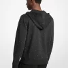 Hoodie aus Baumwollmischgewebe mit Nieten