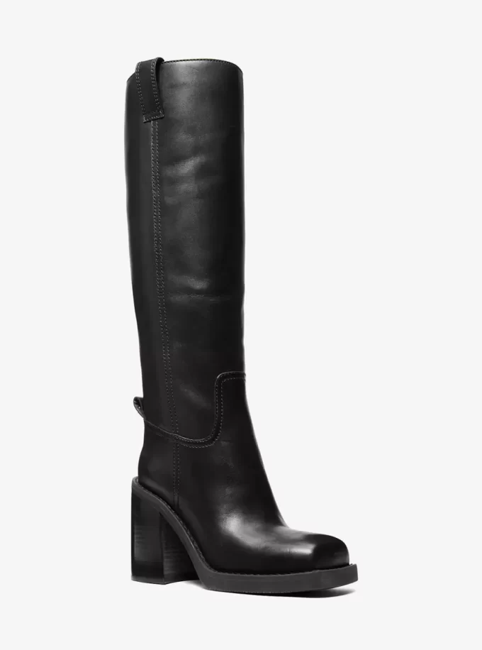 Houston Lederstiefel mit Blockabsatz Houston Lederstiefel mit Blockabsatz