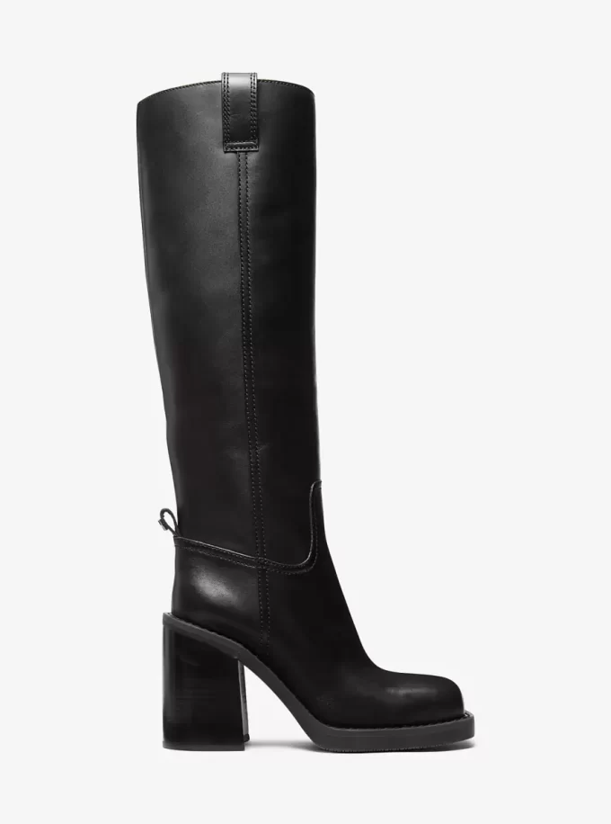 Houston Lederstiefel mit Blockabsatz Houston Lederstiefel mit Blockabsatz