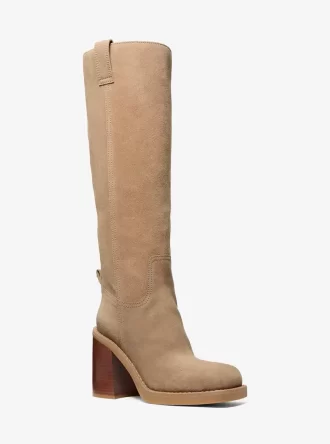 Houston Wildlederstiefel mit Blockabsatz