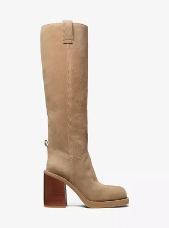 Houston Wildlederstiefel mit Blockabsatz