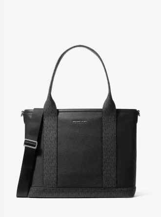 Hudson Leder- und Logo-Arbeitstasche