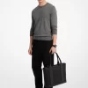 Hudson Leder- und Logo-Arbeitstasche