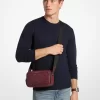 Hudson Logo geprägte, polierte Leder-Umhängetasche Hudson Logo geprägte, polierte Leder-Umhängetasche