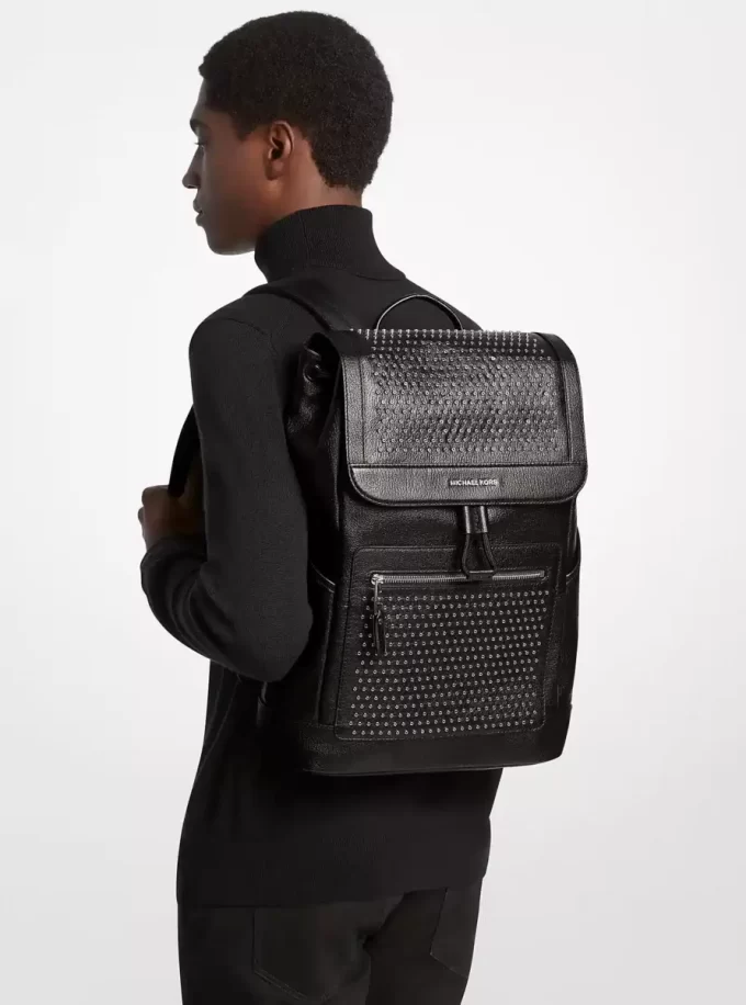 Hudson Medium Lederrucksack mit Ösen