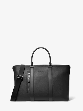 Hudson Tragetasche aus genarbtem Leder