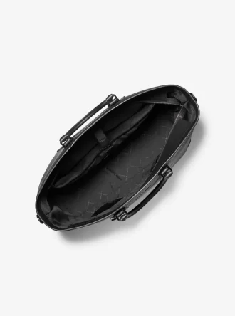 Hudson Tragetasche aus genarbtem Leder