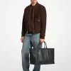 Hudson Tragetasche aus genarbtem Leder