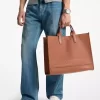Hudson Tragetasche aus genarbtem Leder