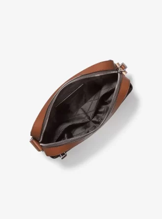 Hudson Utility Crossbody-Tasche aus genarbtem Leder