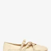 Indy Flex Ballerinas aus geknacktem Metallic-Leder