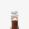 Irene Leder-Sandalen mit Blockabsatz und Nieten Irene Leder-Sandalen mit Blockabsatz und Nieten