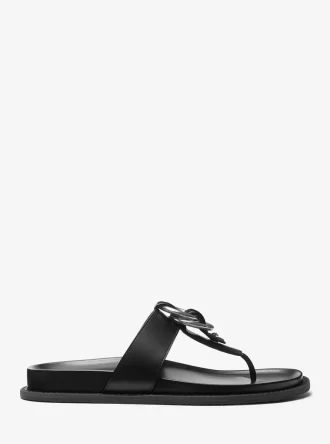 Jaden Leder-Zehentrenner-Sandalen