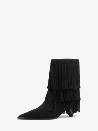 Jayla Wildleder-Fransenstiefelette
