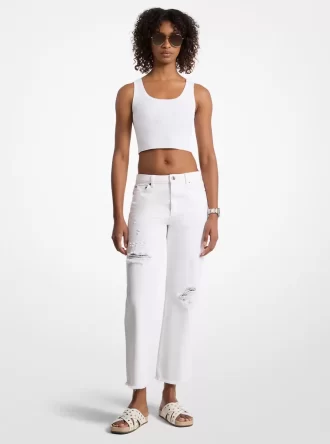 Jeans im Used-Look