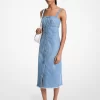 Jeans-Midikleid mit Fransen Jeans-Midikleid mit Fransen