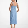 Jeans-Midikleid mit Fransen Jeans-Midikleid mit Fransen