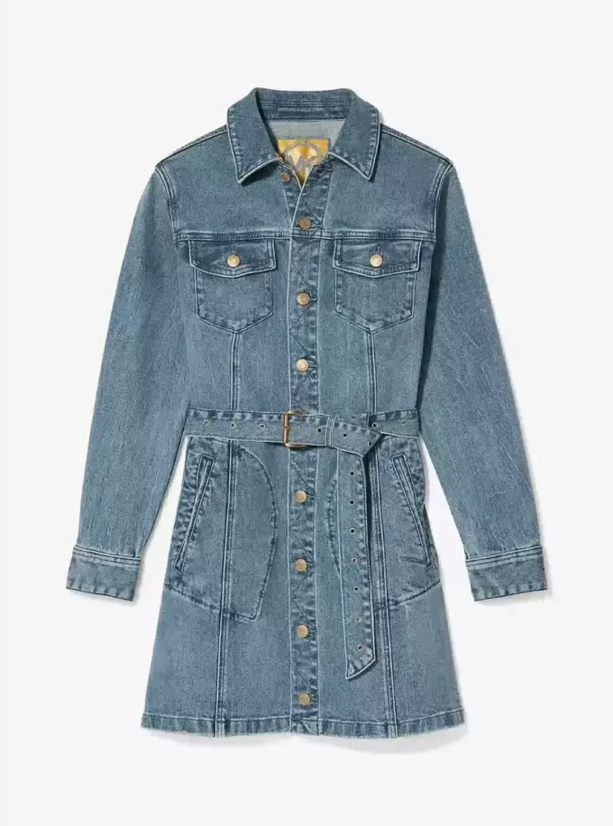 Jeans-Minikleid mit Gürtel Jeans-Minikleid mit Gürtel