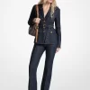Jeansblazer mit Gürtel