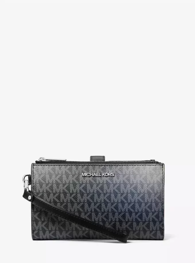 Jet Set Große Ombré-Handgelenktasche mit Signature-Logo Jet Set Große Ombré-Handgelenktasche mit Signature-Logo