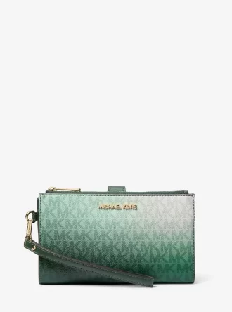 Jet Set Große Ombré-Handgelenktasche mit Signature-Logo
