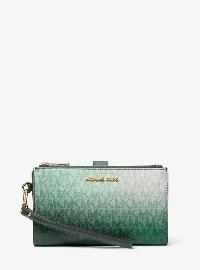 Jet Set Große Ombré-Handgelenktasche mit Signature-Logo Jet Set Große Ombré-Handgelenktasche mit Signature-Logo