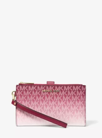 Jet Set Große Ombré-Handgelenktasche mit Signature-Logo