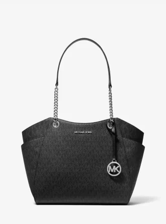Jet Set Große Schultertasche mit charakteristischem Logo