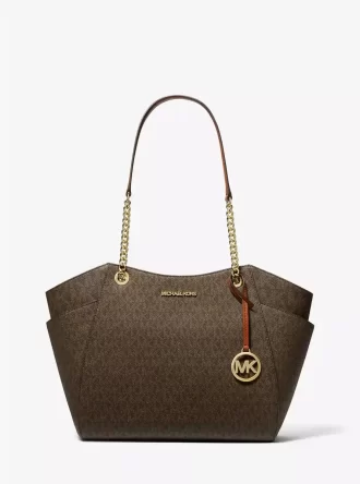 Jet Set Große Schultertasche mit charakteristischem Logo