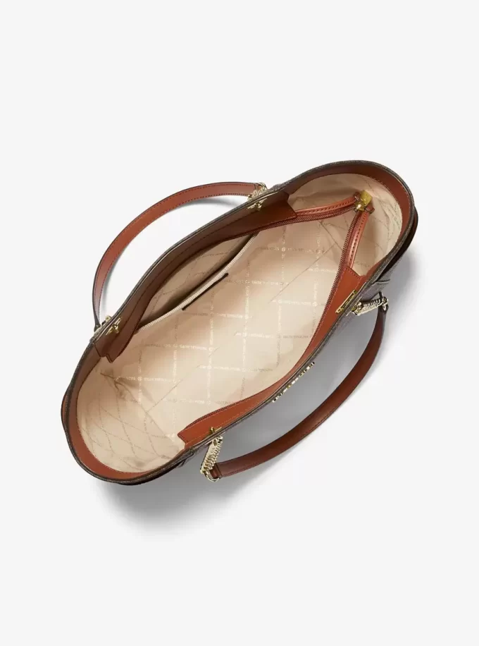 Jet Set Große Schultertasche mit charakteristischem Logo