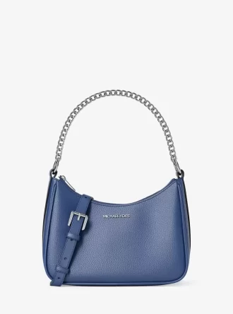 Jet Set Große, wandelbare Crossbody-Tasche aus genarbtem Leder