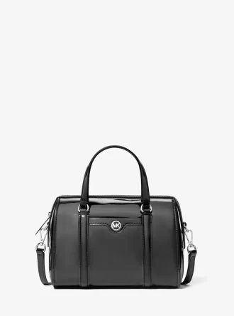 Jet Set Kleine Patent-Duffel-Umhängetasche