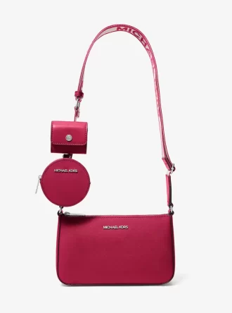 Jet Set Kleine Umhängetasche aus Saffiano-Leder mit Etui für Apple AirPods Pro®