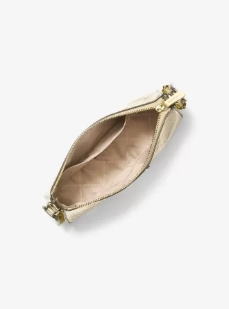 Jet Set Kleine Umhängetasche mit geprägtem Metallic-Logo und Etui für Apple AirPods Pro®